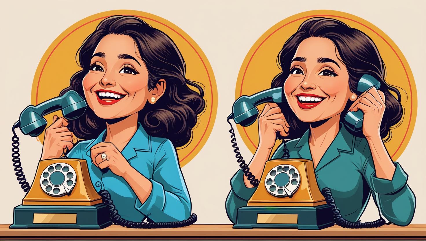 Femme parlant au téléphone