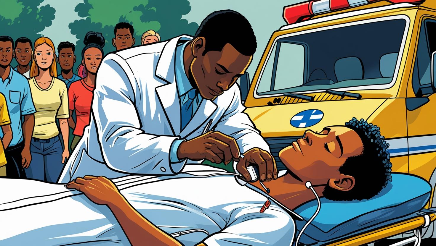 médecin faisant massage cardiaque